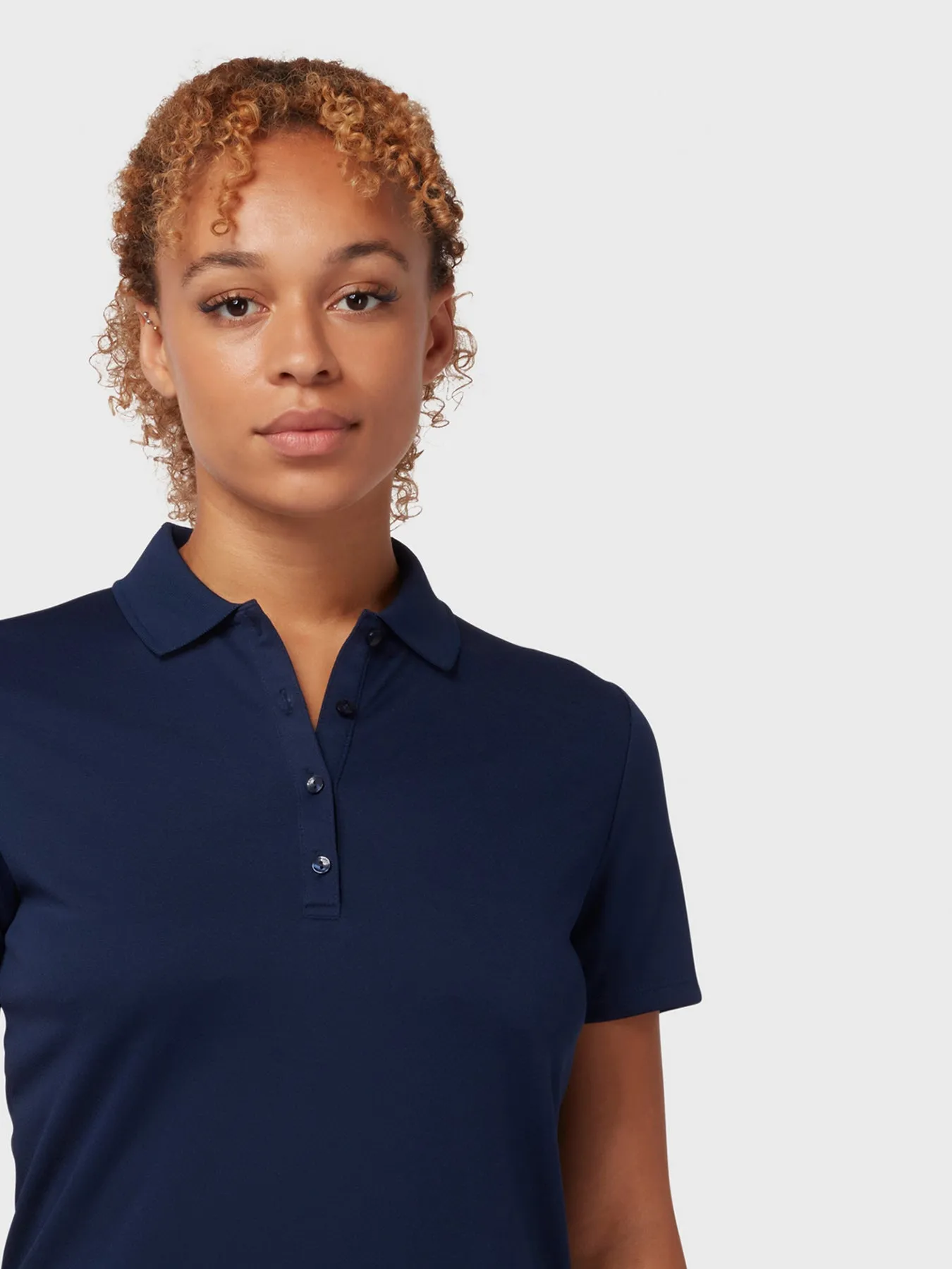 Swing Tech Women's Polo In Peacoat