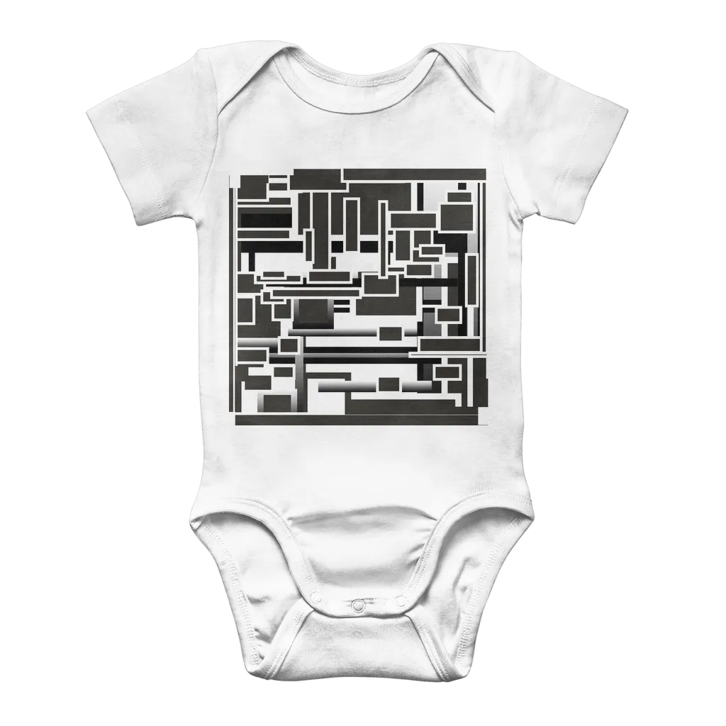 the play between black and white Classic Baby Onesie Bodysuit