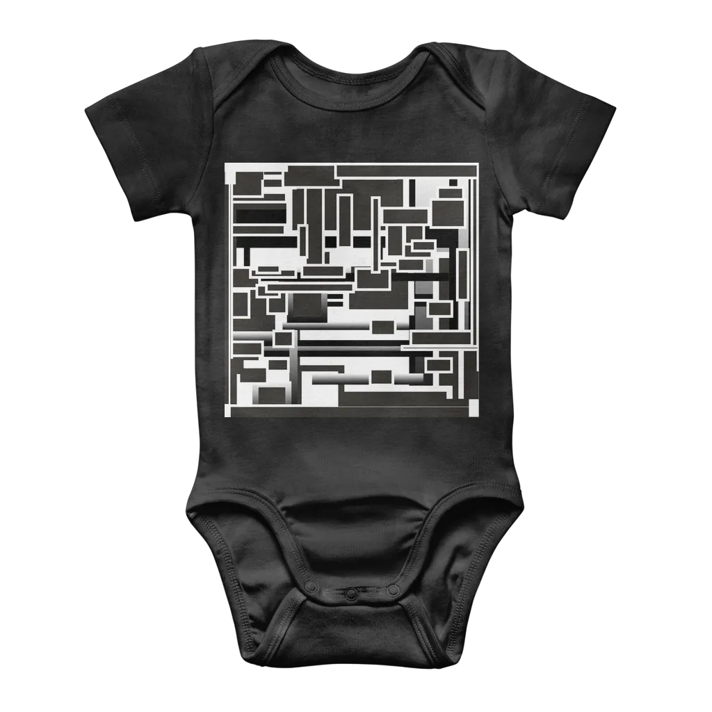 the play between black and white Classic Baby Onesie Bodysuit