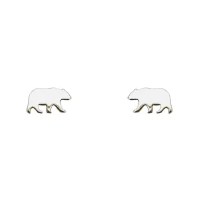 Tiny Charm Post Earrings - Bear