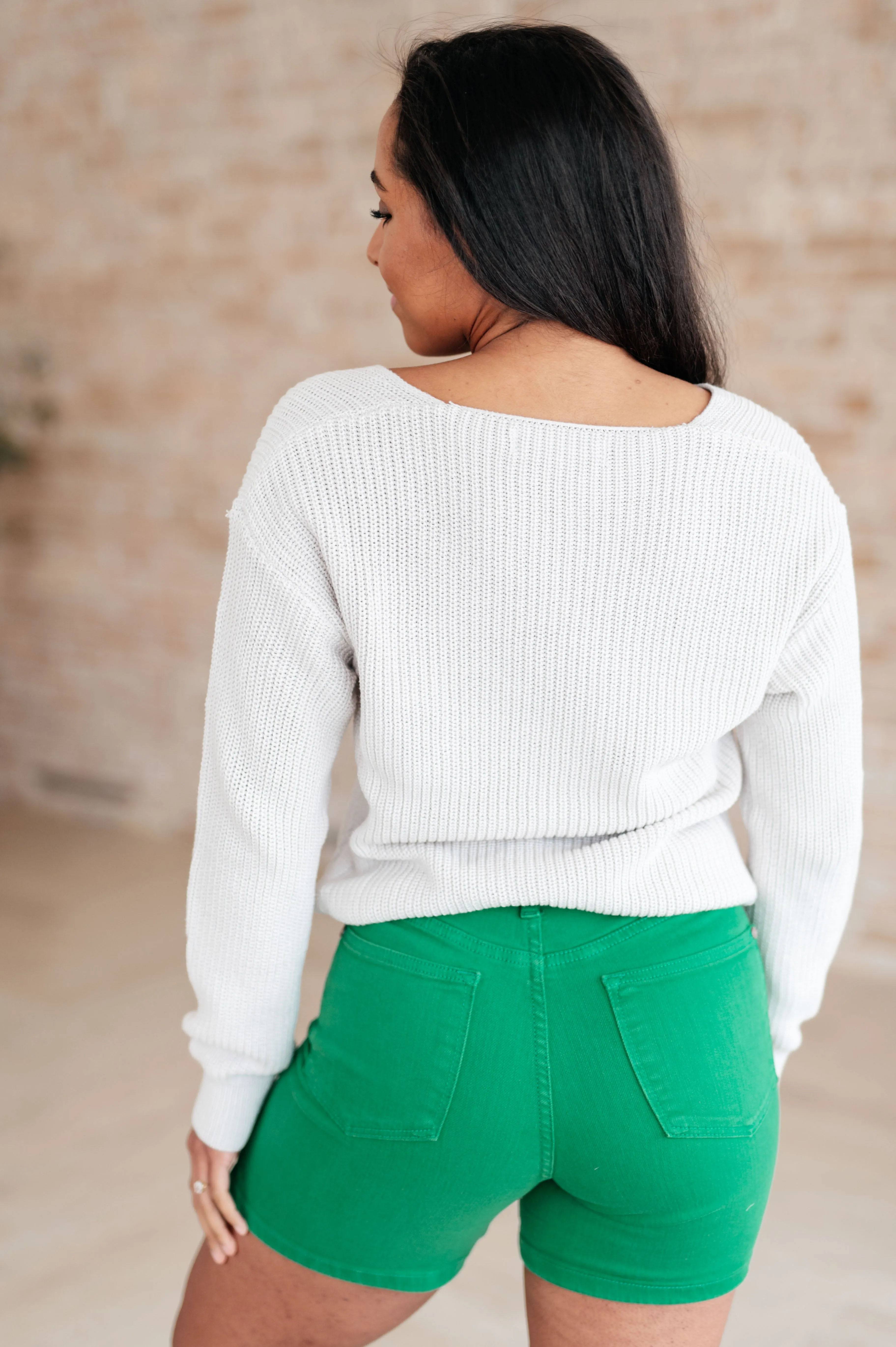 Told You So Ribbed Knit V Neck Sweater - 2/22