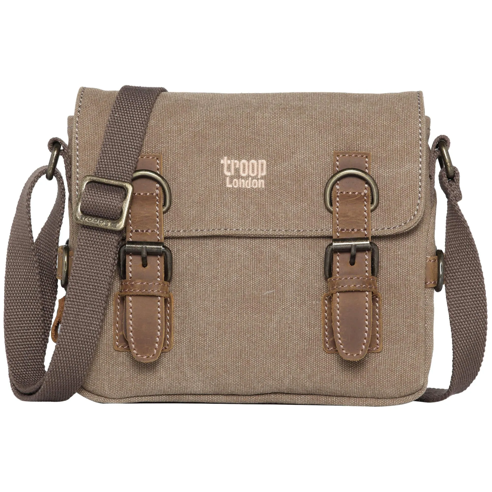 TRP0111 Troop London Classic Canvas Across Body Bag Travel Bag