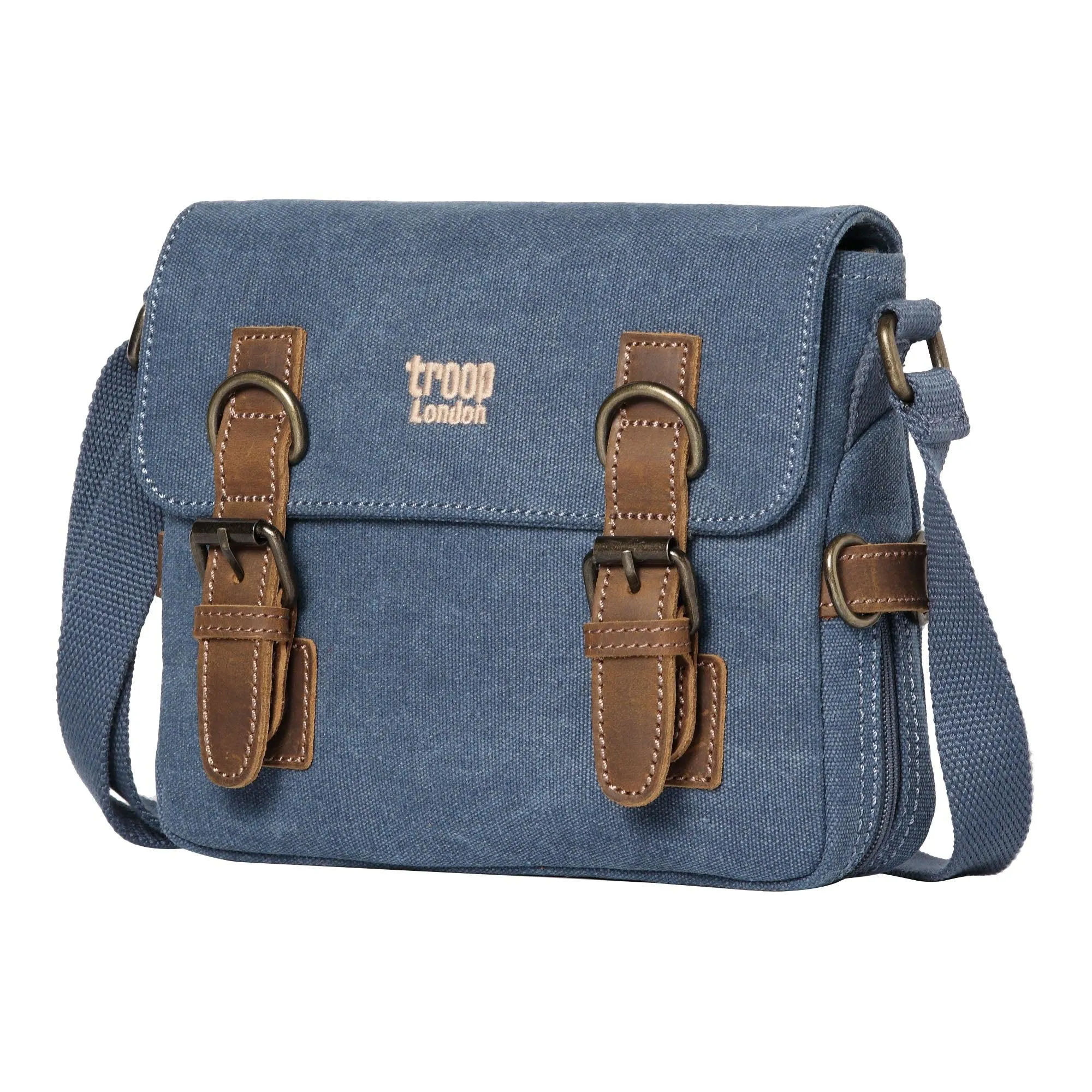 TRP0111 Troop London Classic Canvas Across Body Bag Travel Bag