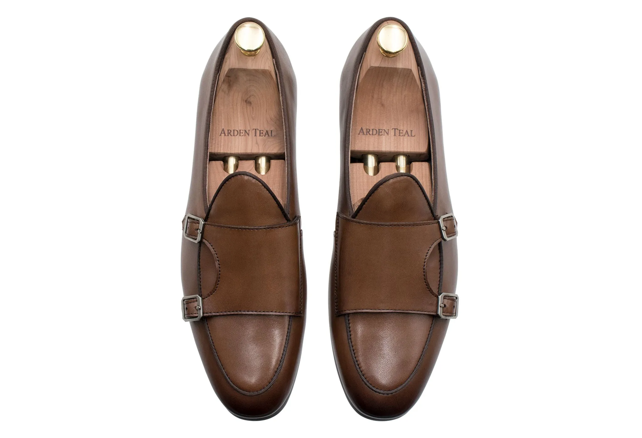 Tuerto Chestnut Double Monk Loafer