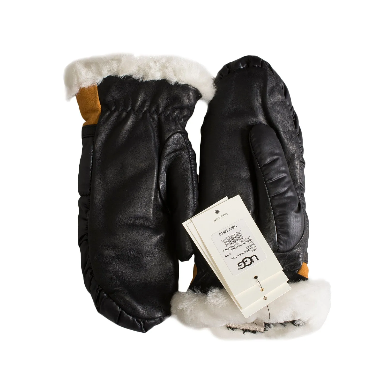 UGG All Weather Mitten Black Chestnut - Women's