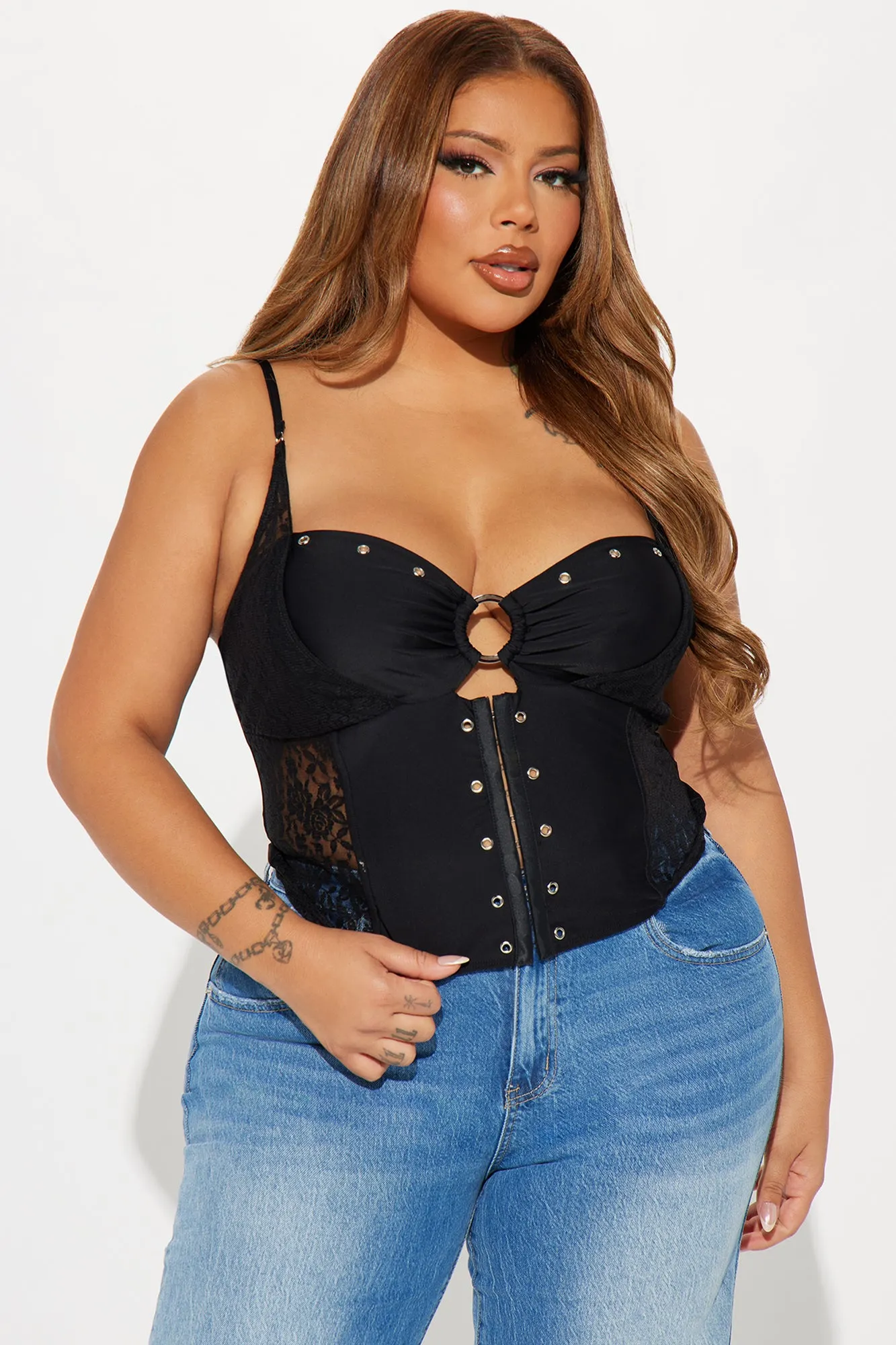 We've Got Forever Corset Top - Black