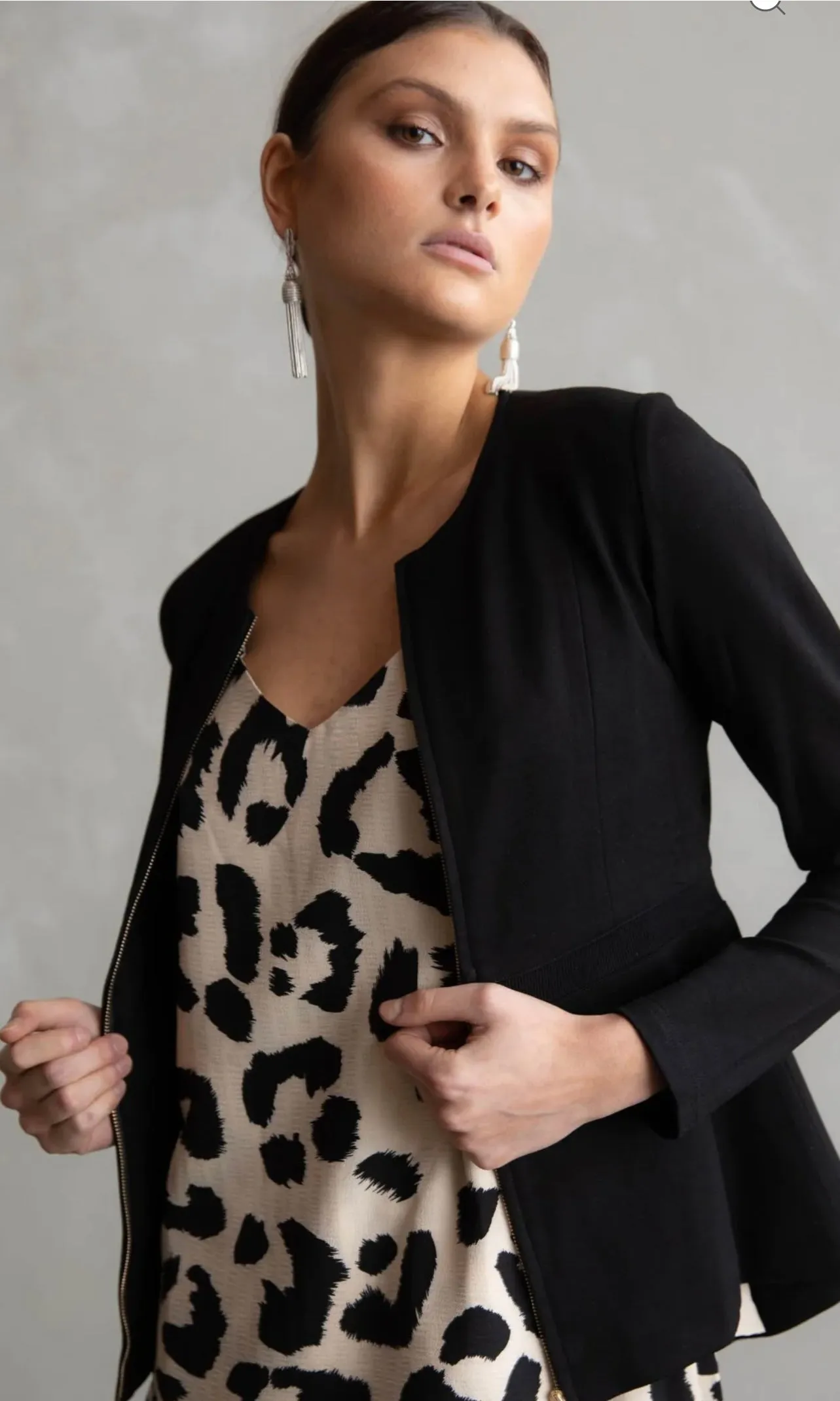 Willow Peplum Jacket Black