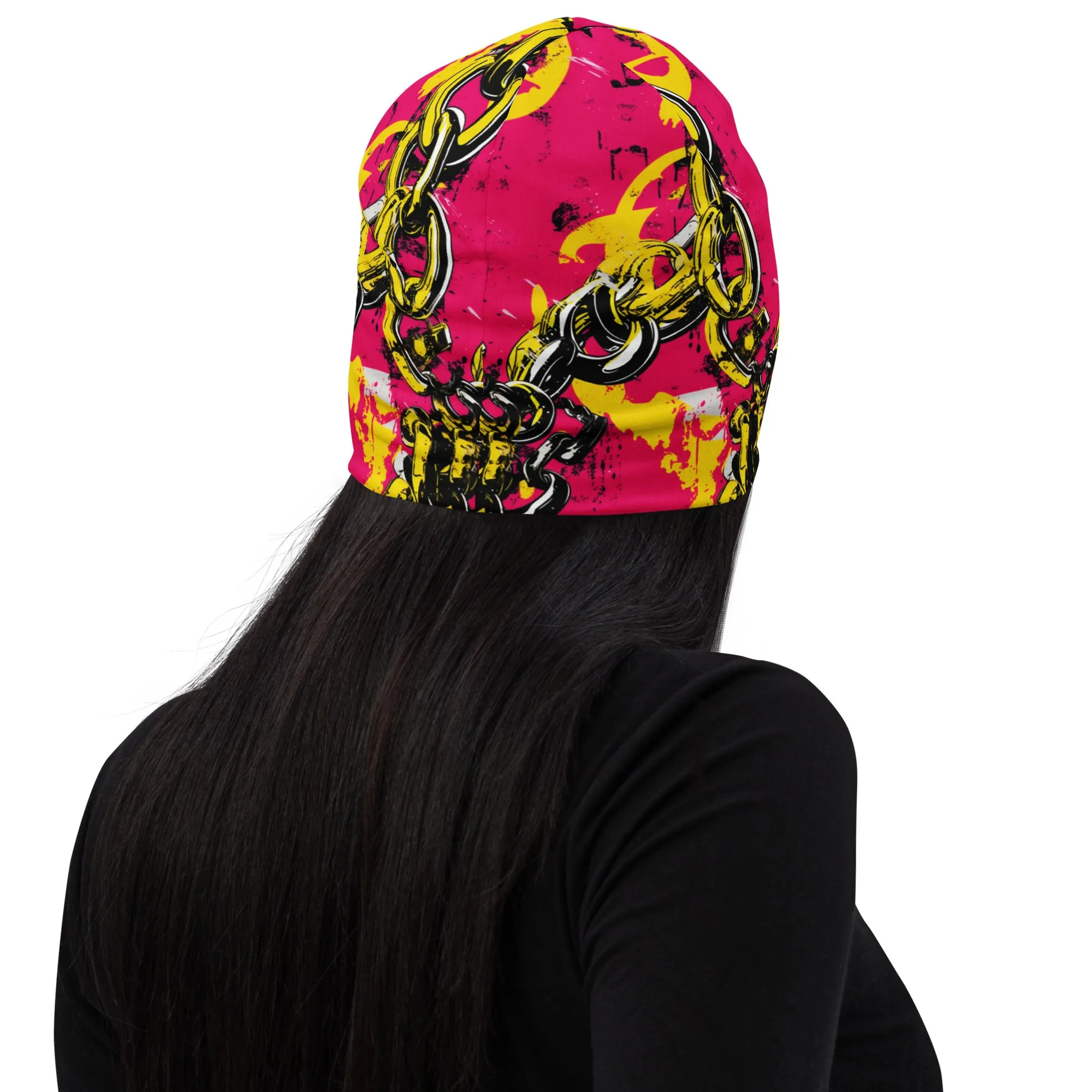 Women's Running Beanie - Golden Chains 001