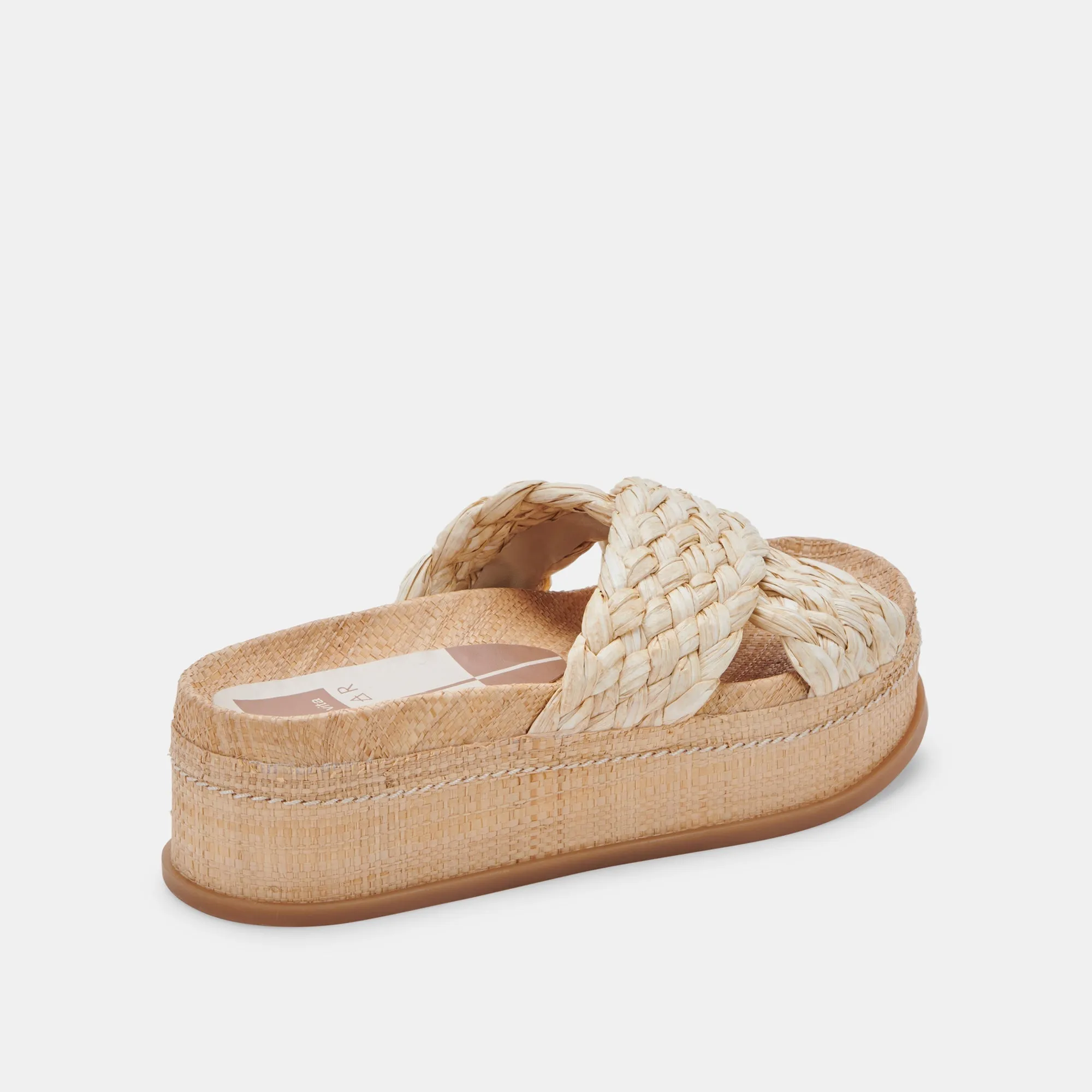 WRENLY SANDALS LT NATURAL RAFFIA re:vita