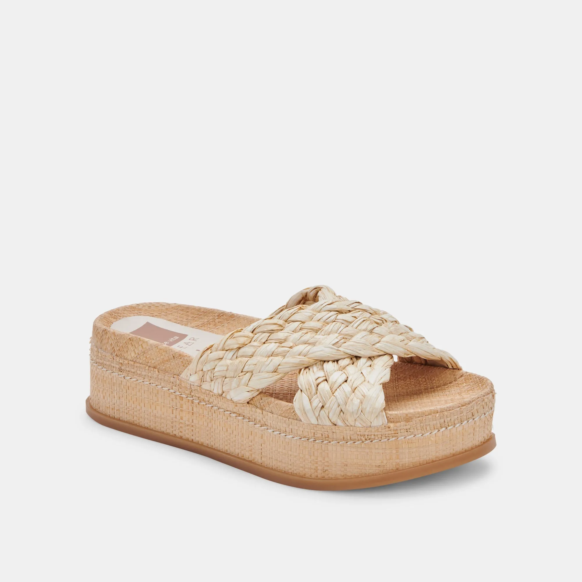 WRENLY SANDALS LT NATURAL RAFFIA re:vita