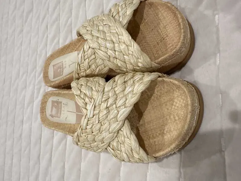 WRENLY SANDALS LT NATURAL RAFFIA re:vita