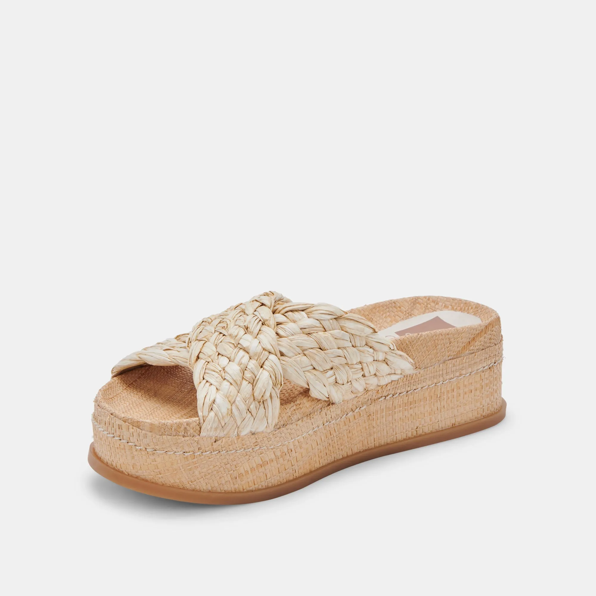 WRENLY SANDALS LT NATURAL RAFFIA re:vita