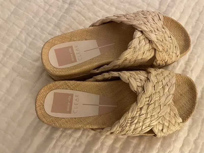 WRENLY SANDALS LT NATURAL RAFFIA re:vita