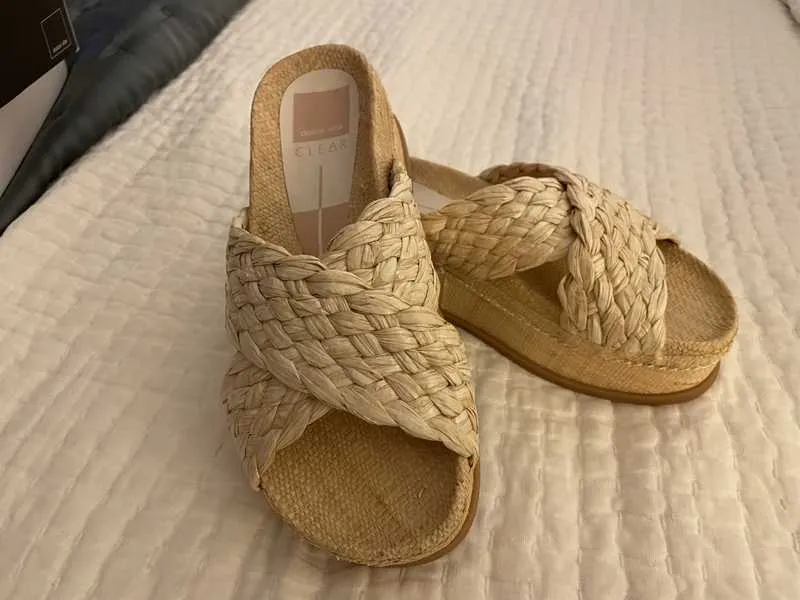 WRENLY SANDALS LT NATURAL RAFFIA re:vita