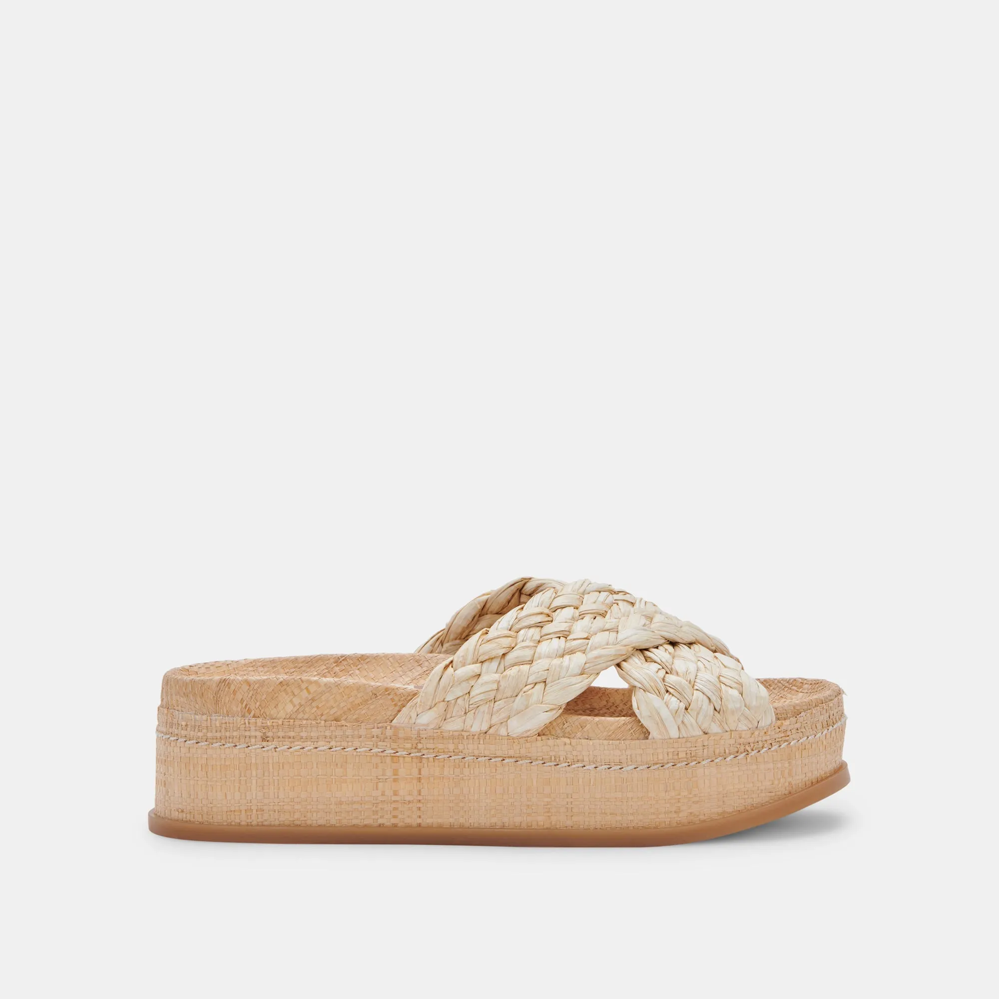 WRENLY SANDALS LT NATURAL RAFFIA re:vita