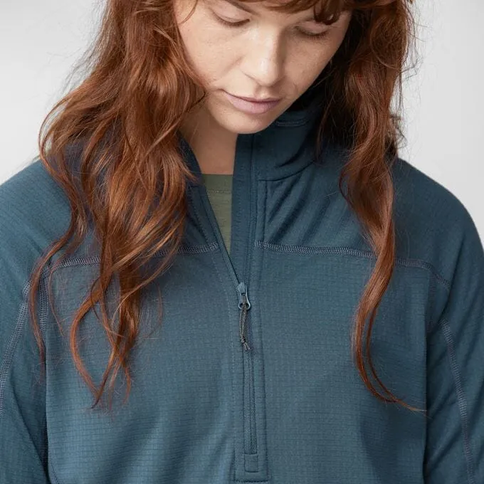 W's Abisko Lite Fleece Half Zip - 100% Recycled polyester