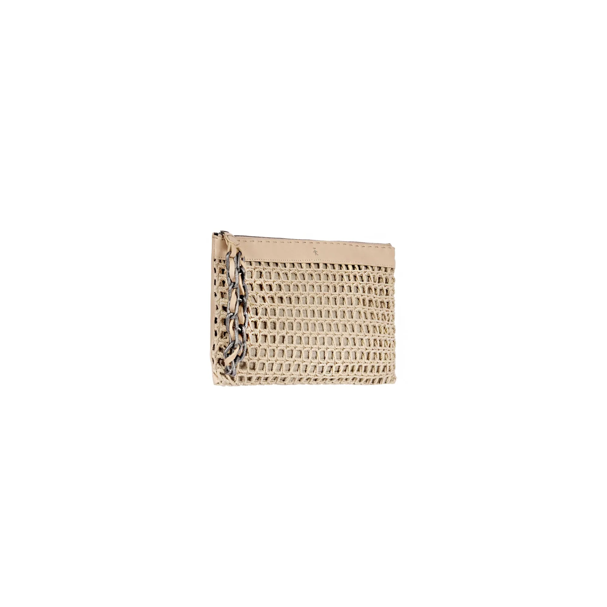 Zip Clutch Jewel Crochet