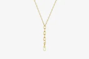 Zoe Chicco 14k Oval Link Chain   Fob Necklace